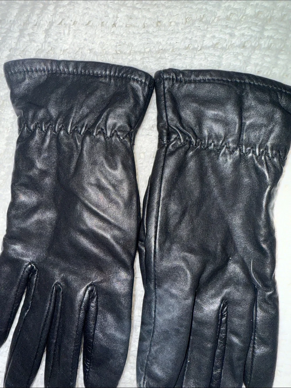 Genuine Leather Black Leather Women’s Gloves